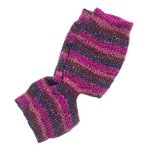 𝅺Cozy Hand Knitted Socks: Open Toe and Open Heel